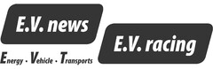 E.V. news, E.V. racing, Energy Vehicle Transports