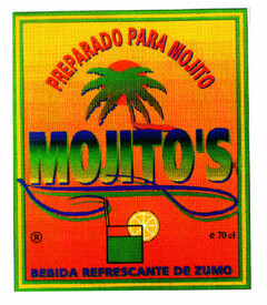 PREPARADO PARA MOJITO MOJITO' S BEBIDA REFRESCANTE DE ZUMO