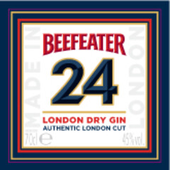 BEEFEATER 24 LONDON DRY GIN AUTHENTIC LONDON CUT MADE IN LONDON 70cl e 45%vol.
