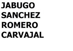 JABUGO SANCHEZ ROMERO CARVAJAL