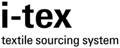 i-tex
textile sourcing system