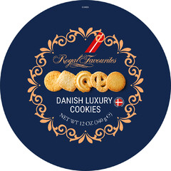 ROYAL FAVOURITES DANISH LUXURY COOKIES LUXERY COOKIES PRODUCED IN DENMARK