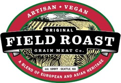 ARTISAN VEGAN ORIGINAL FIELD ROAST GRAIN MEAT Co. est. 1997 SEATTLE, WA 
A BLEND OF EUROPEAN AND ASIAN HERITAGE