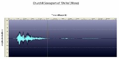 Churchill Sonogram of 'Oh Yes'