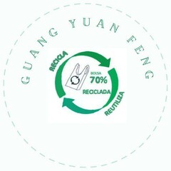 GUANG YUAN FENG RECICLA BOLSA 70 % RECICLADA REUTILIZA