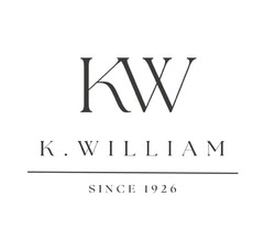 KW K. WILLIAM SINCE 1926