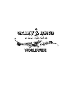 GALEY & LORD DRY GOODS PREMIUM FABRICS WORLDWIDE
