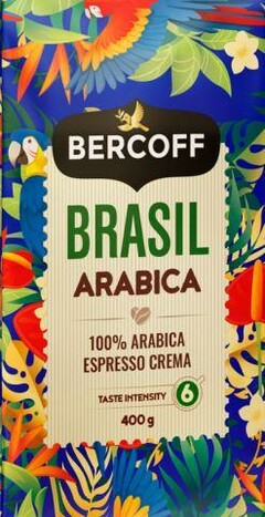 BERCOFF BRASIL ARABICA 100 % ARABICA ESPRESSO CREMA TASTE INTENSITY 400 g