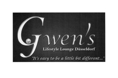 Gwen's Lifestyle Lounge Düsseldorf "It's easy to be a little bit different..."