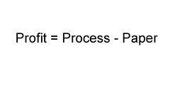 Profit = Process - Paper