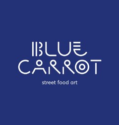 BLUE CARROT streed food art