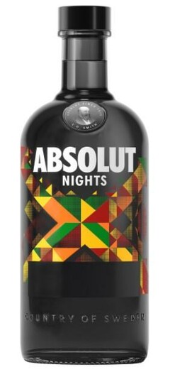 ABSOLUT NIGHTS COUNTRY OF SWEDEN