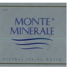 MONTE MINERALE MINERAL SPRING WATER