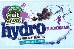 ROBINSONS Fruit Shoot hydro BLACKCURRANT SPRING WATER DRINK no added sugar