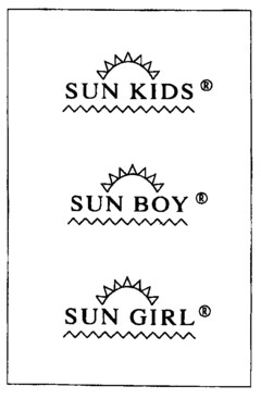 SUN KIDS SUN BOY SUN GIRL