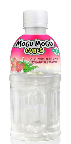 MOGU MOGU CUBES ALOE VERA DRINK WITH STRAWBERRY FLAVOR