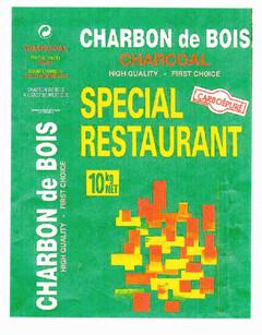 CHARBON DE BOIS CHARCOAL HIGH QUALITY - FIRST CHOICE SPECIAL RESTAURANT CARBOÉPURÉ 10kg NET