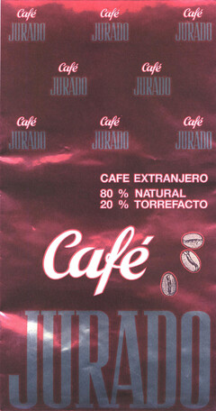 café JURADO CAFE EXTRANJERO 80% NATURAL 20% TORREFACTO