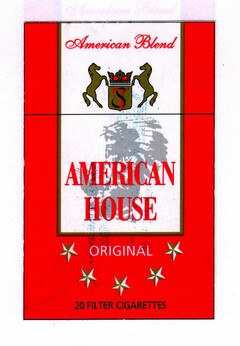 American Blend AMERICAN HOUSE ORIGINAL 20 FILTER CIGARETTES