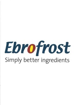 Ebrofrost simply better ingredients