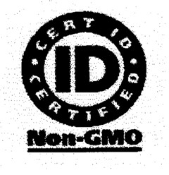 ID CERT ID CERTIFIED Non-GMO