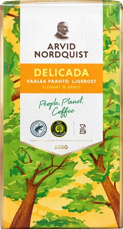 ARVID NORDQUIST DELICADA VAALEA PAAHTO LJUSROST ELEGANT & BÄRIG People Planet Coffee