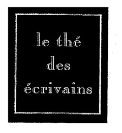 le thé des écrivains