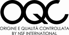 OQC ORIGINE E QUALITÀ CONTROLLATA BY NSF INTERNATIONAL