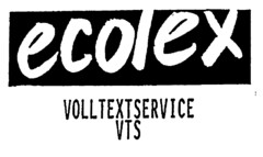 Ecolex VOLLTEXTSERVICE VTS