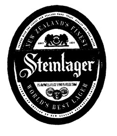 Steinlager NEW ZEALAND'S FINEST WORLD'S BEST LAGER