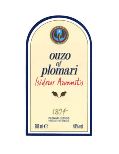 ouzo of plomari Isidoros Arvanitis 1894
