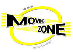 MOVING ZONE · sports · fun · beach