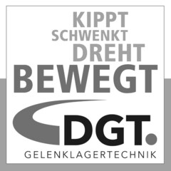 KIPPT SCHWENKT DREHT BEWEGT DGT. GELENKLAGERTECHNIK