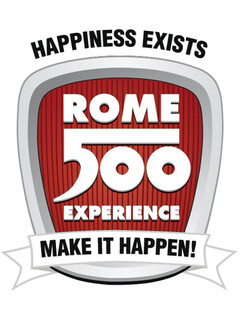 HAPPINESS EXISTS MAKE IT HAPPEN! ROME 500 EXPERIENCE