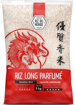 RIZ DU MONDE RIZ LONG PARFUMÉ JASMINE RICE