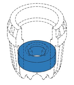 The Mark consists of the colour blue, defined as RGB: 46-122-184, as applied to a seal in a pneumatic valve cap as depicted in the illustrative representation attached to the application.