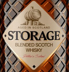 AGED IN SCOTLAND STORAGE BLENDED SCOTCH WHISKY Distilled in Scotland