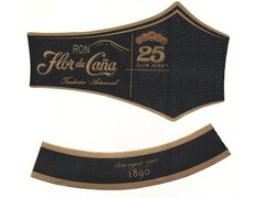 RON Flor de Caña 25 Tradición Artesanal SLOW AGED slow-aged since 1890