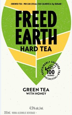 FREED EARTH HARD TEA GREEN TEA WITH HONEY