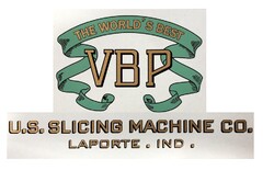 THE WORLD’S BEST VBP U.S. SLICING MACHINE CO. LAPORTE. IND.