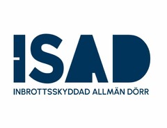 ISAD INBROTTSSKYDDAD ALLMÄN DÖRR