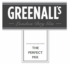 GREENALL'S LONDON DRY GIN THE PERFECT MIX