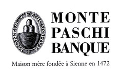 MONTE PASCHI BANQUE Maison mère fondée à Sienne en 1472