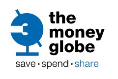 the money globe, save, spend, share