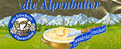 die Alpenbutter aus frischem Alpenrahm wunderbar streichzart