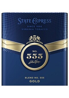 STATE EXPRESS SINCE 1896 VIRGINIA TOBACCO SE SEMPER FIDELIS NO. 555 Albert Levy BLEND NO.555 GOLD