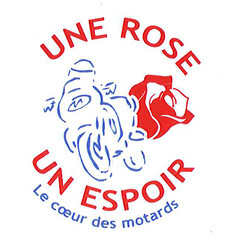 une rose un espoir le coeur des motards