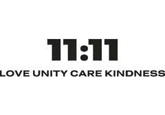 11:11 LOVE UNITY CARE KINDNESS