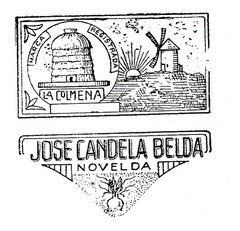 MARCA REGISTRADA LA COLMENA JOSE CANDELA BELDA NOVELDA