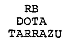 RB DOTA TARRAZU